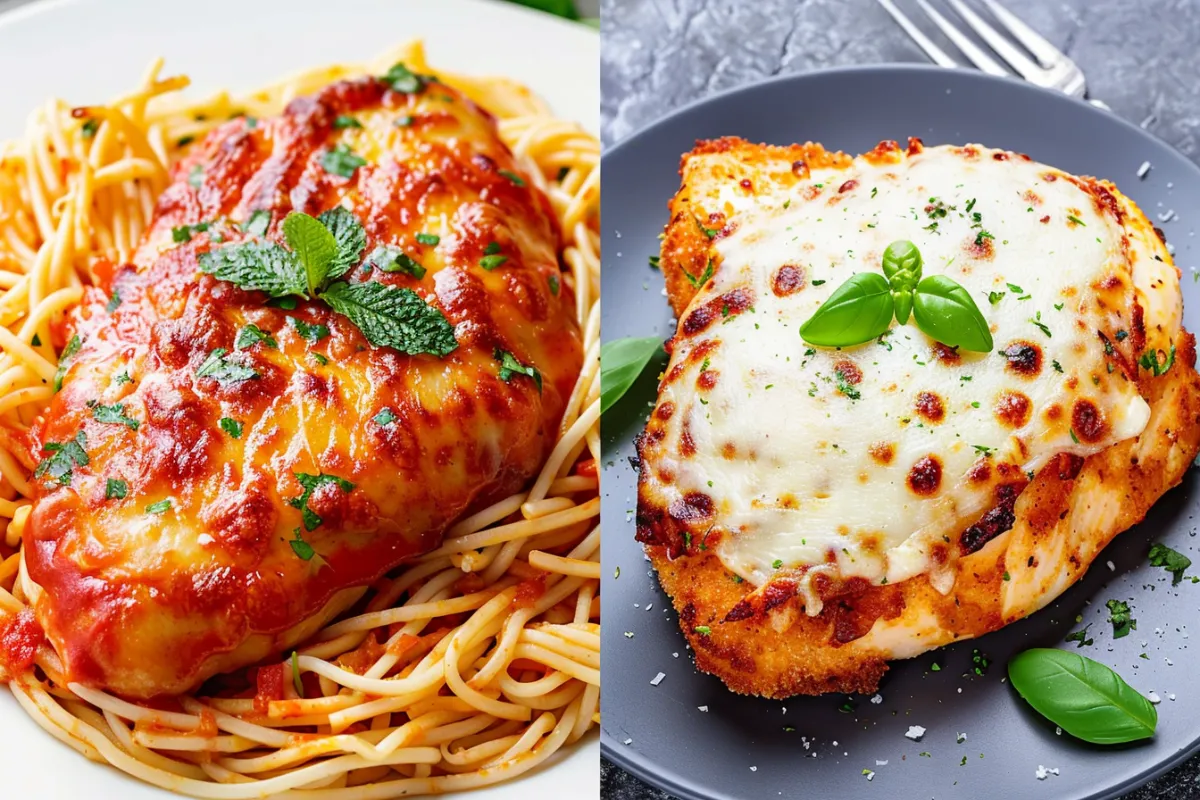 Chicken Parmesan vs. Chicken Parmigiana - Two delicious Italian chicken dishes side by side