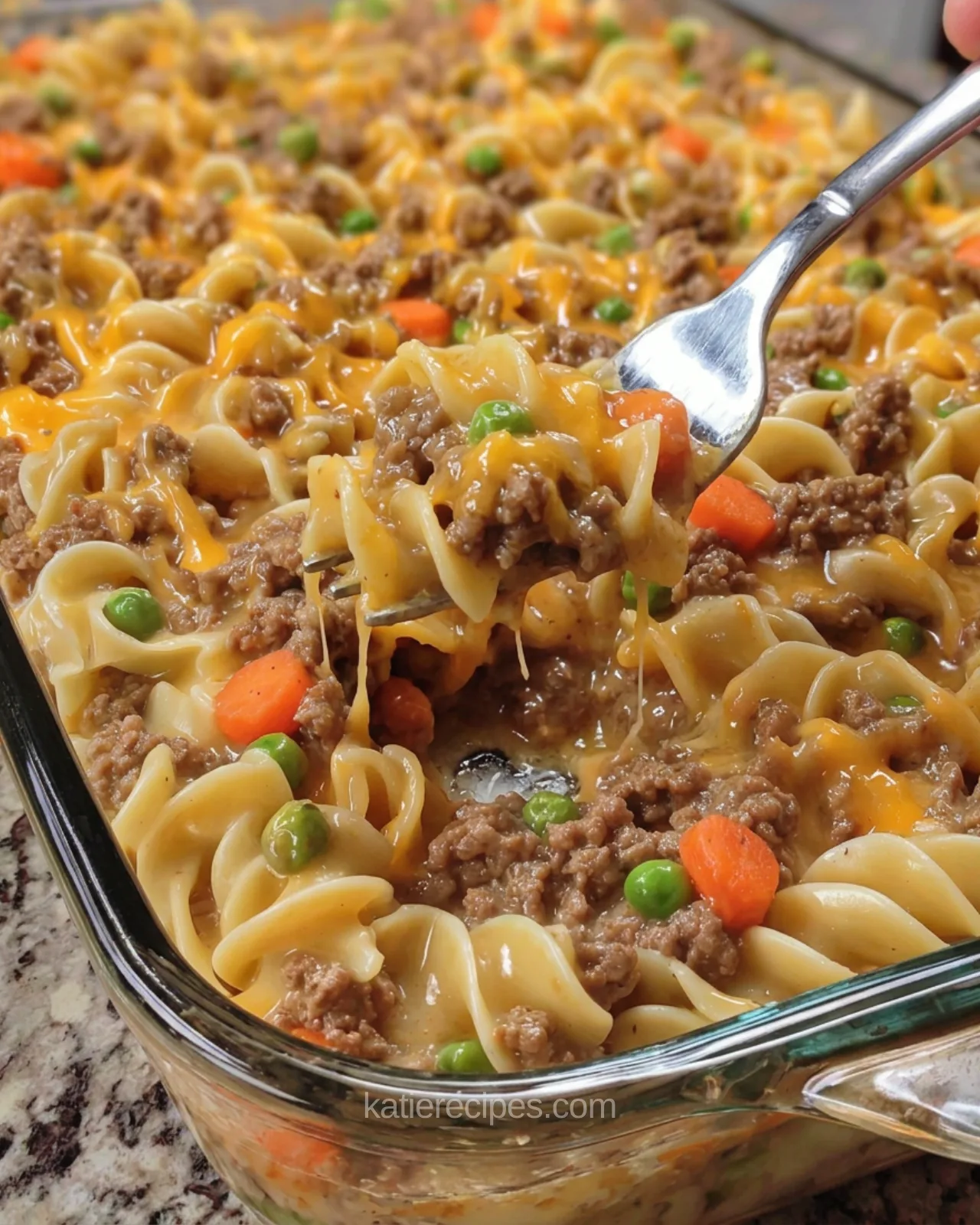Amish Sunday Savior Casserole fresh from the oven