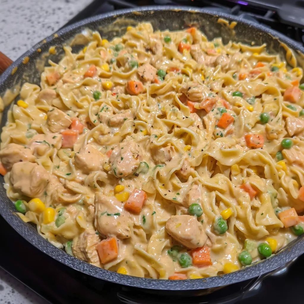 Chicken Pot Pie Pasta