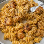 Creamy Cajun chicken pasta made in one skillet