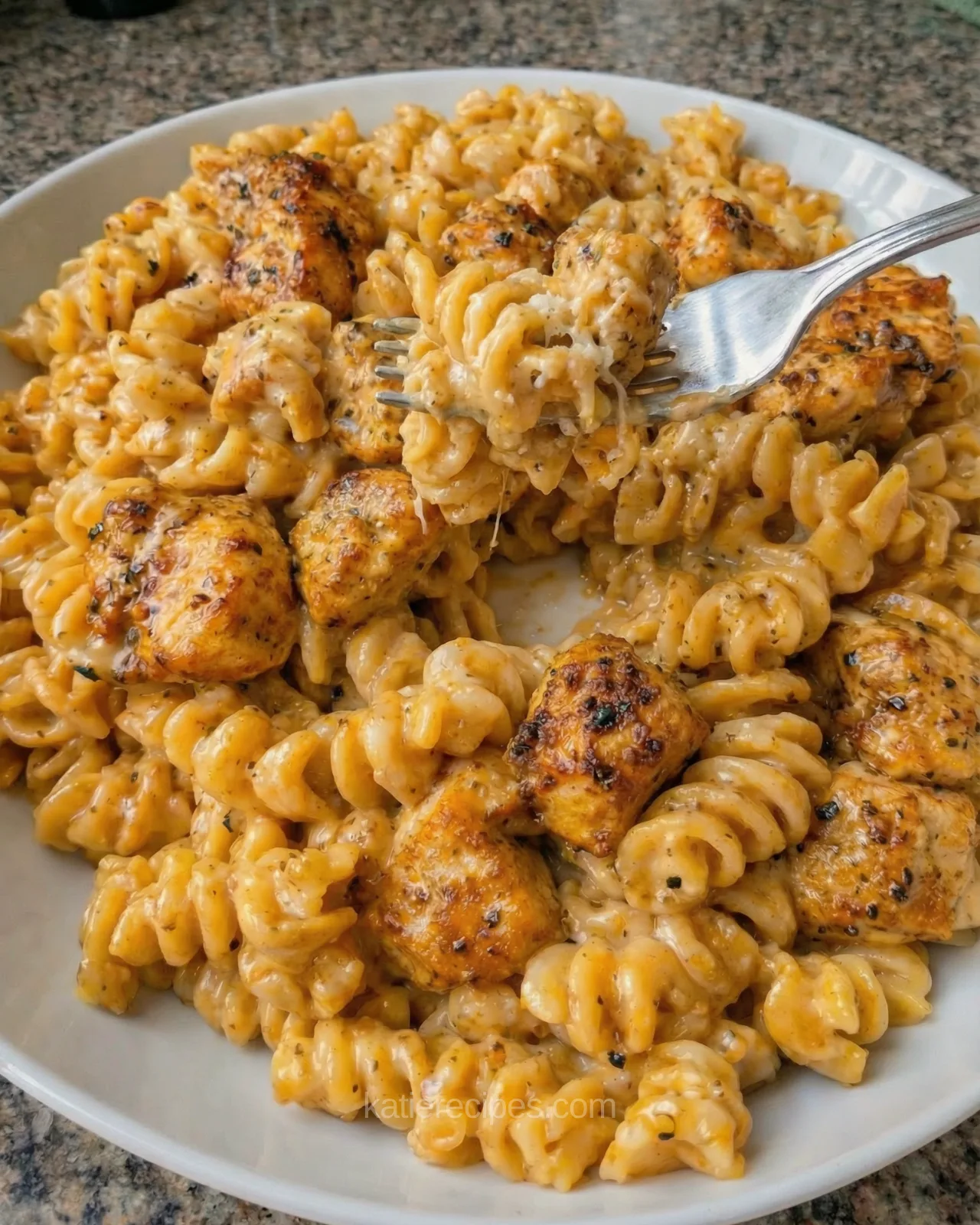 Creamy Cajun chicken pasta made in one skillet