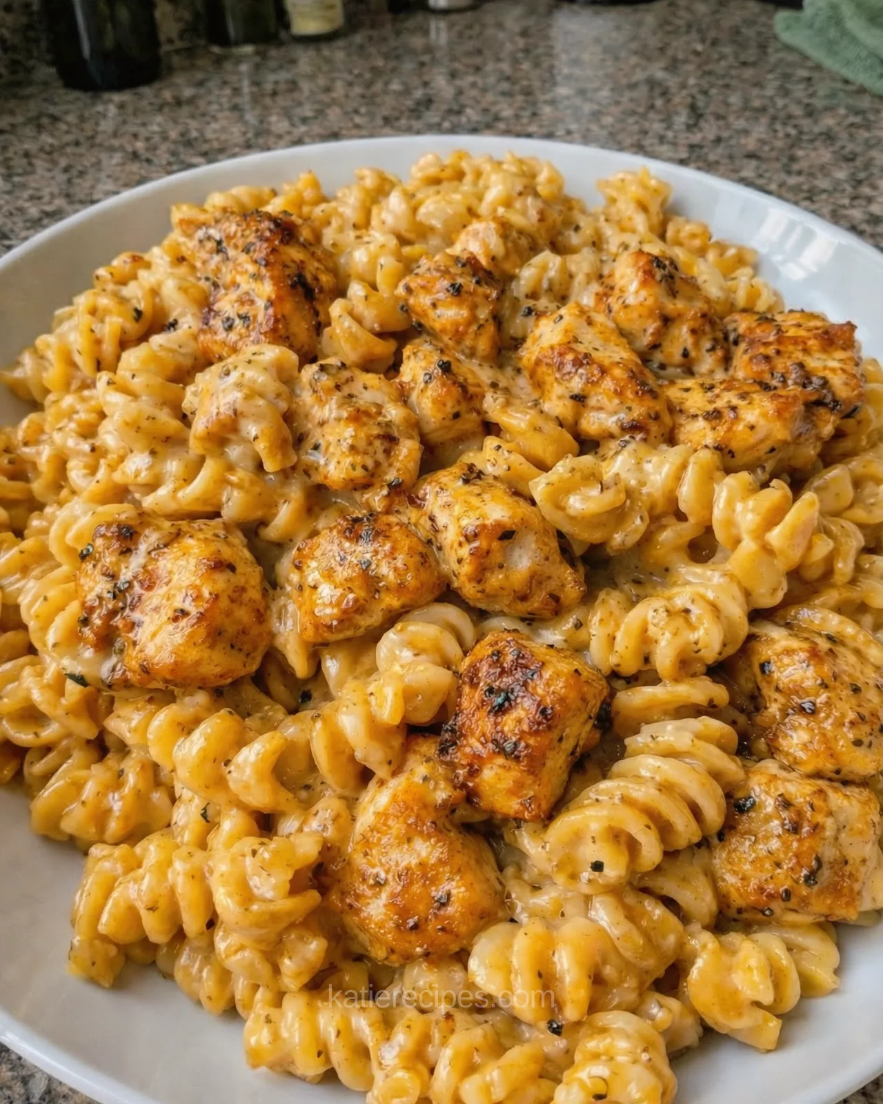 Creamy Cajun chicken pasta made in one skillet