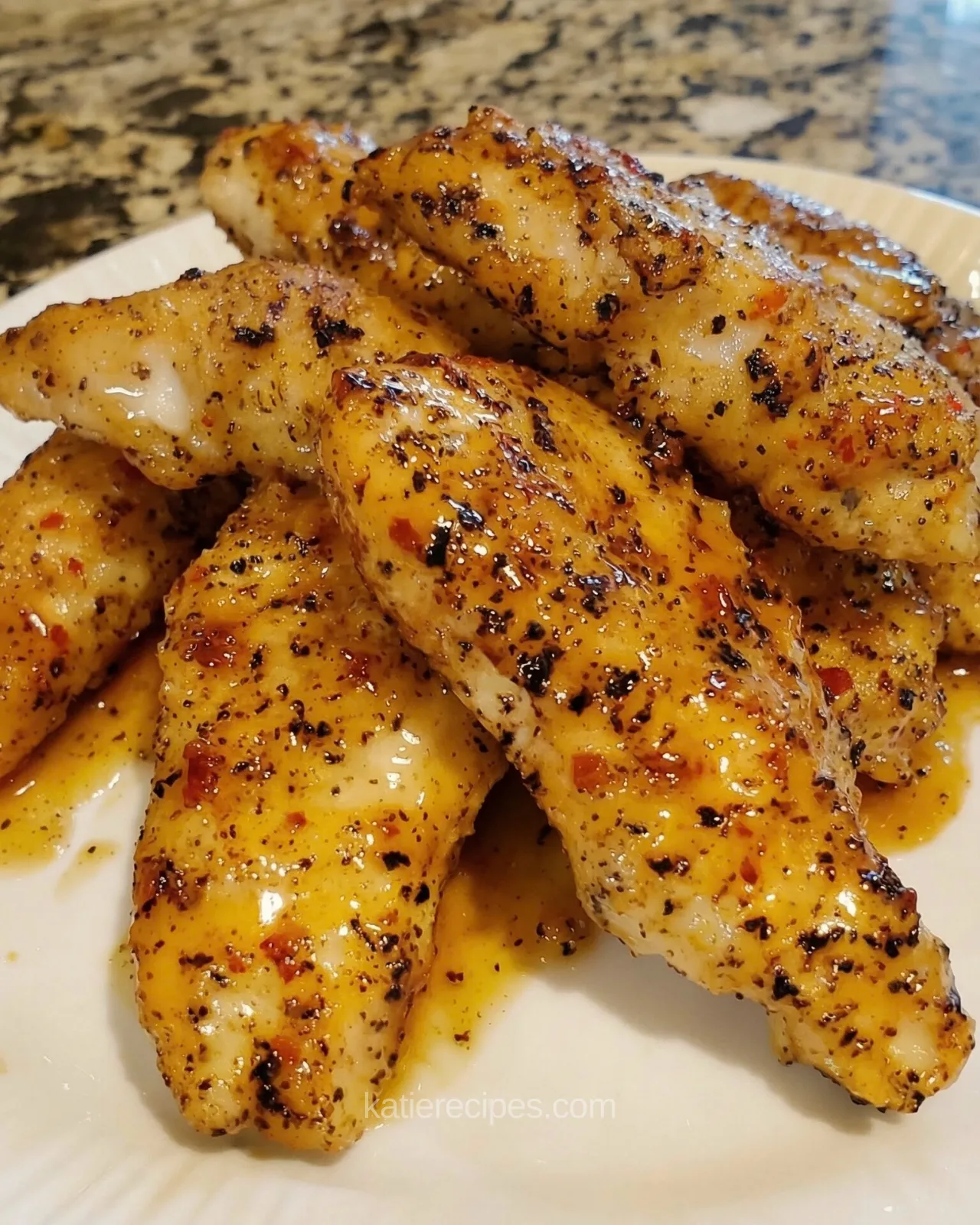 Spicy Honey Butter Garlic Chicken Tenders