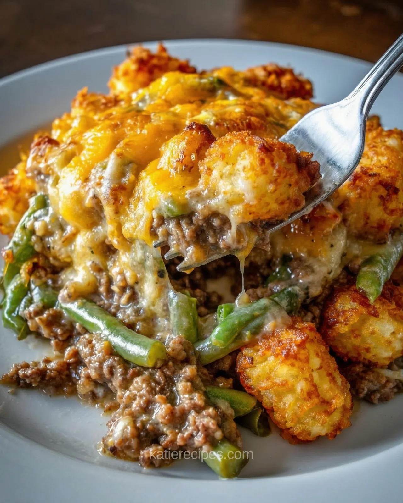 tater tot green bean casserole with ground beef