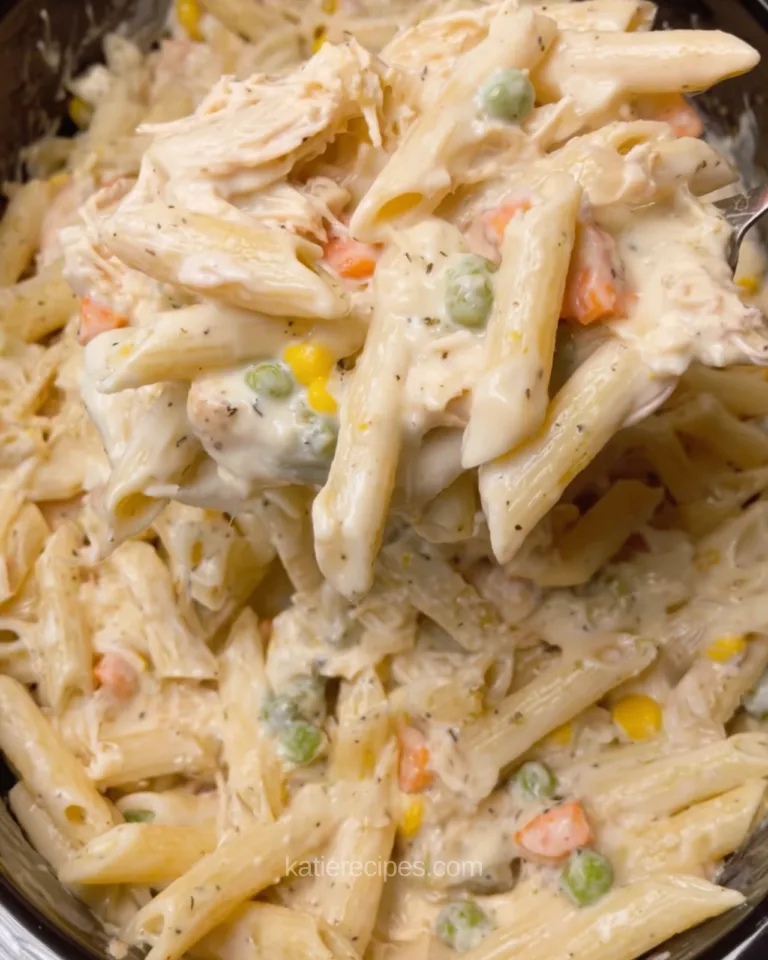 crockpot chicken pot pie pasta