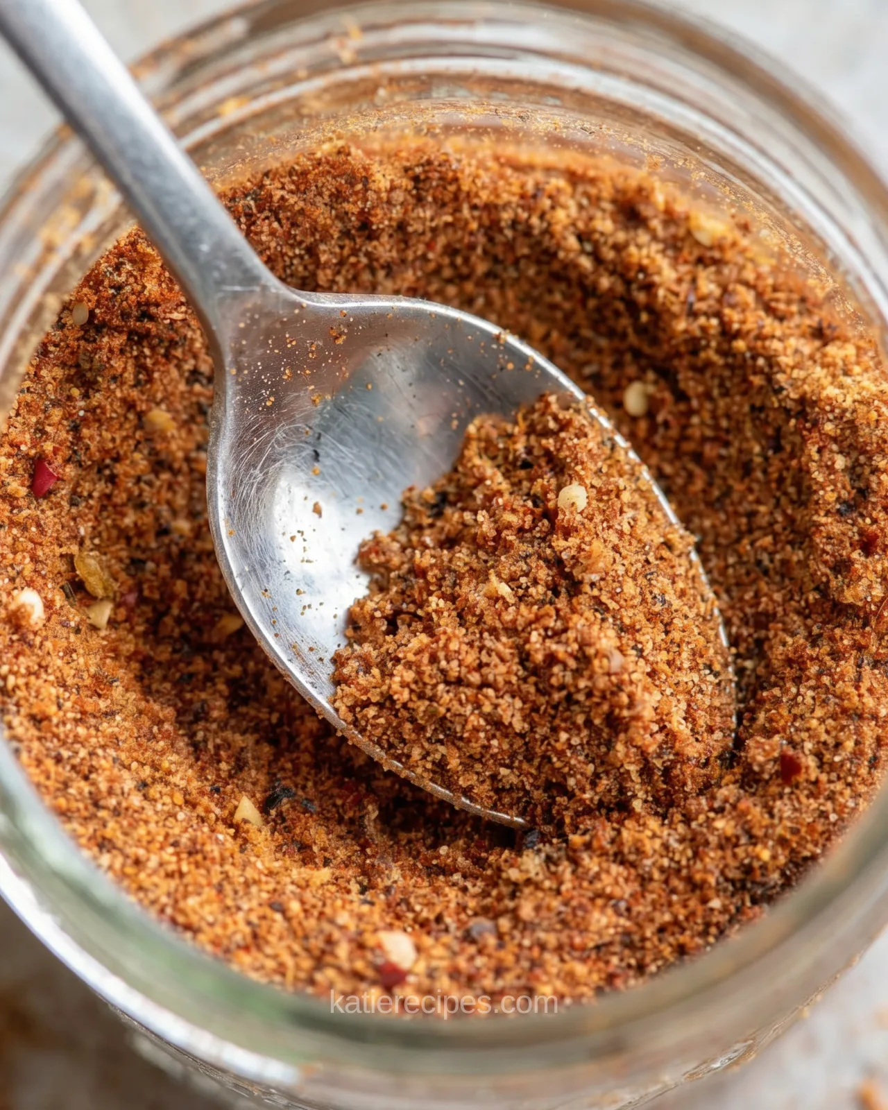 All the spices for homemade taco seasoning mixed together in a jar