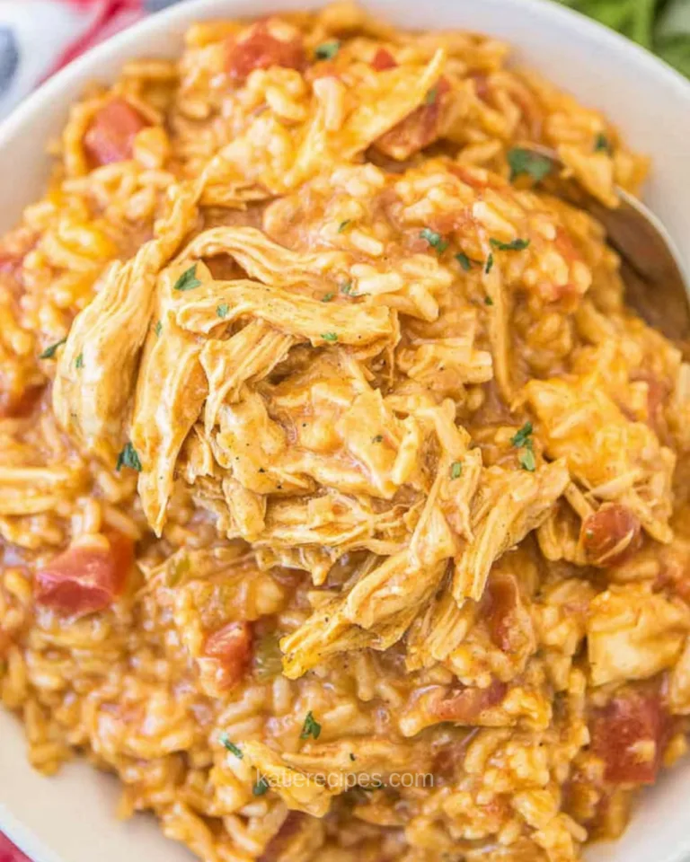crockpot taco chicken and rice served in a plate