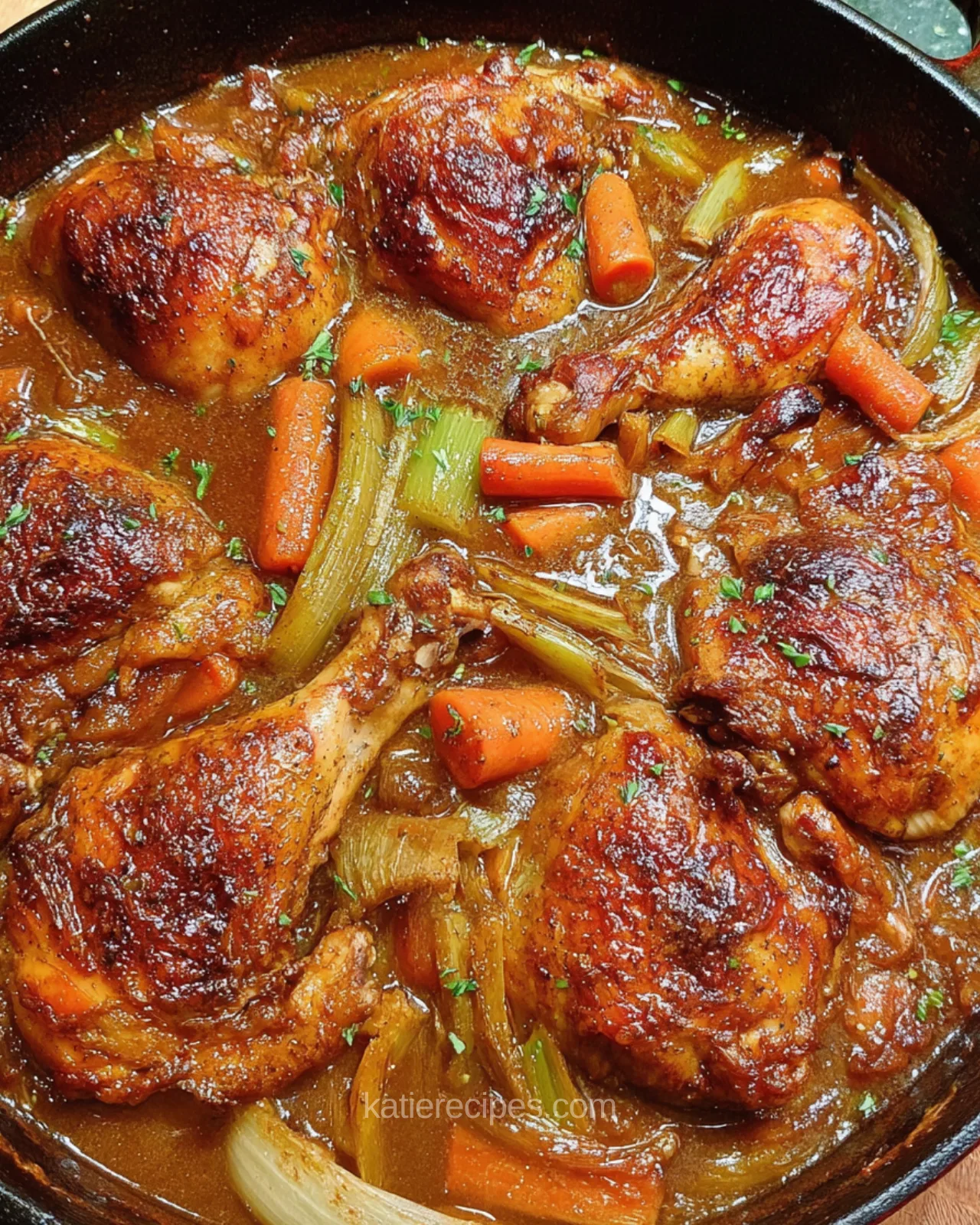 Braised Chicken with Vegetables and Gravy