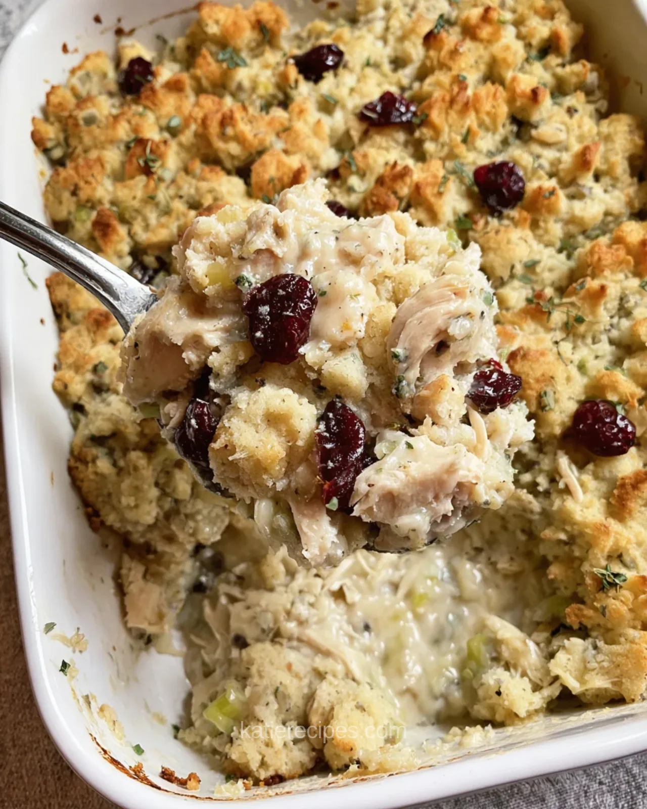 Harvest Chicken and Stuffing Casserole